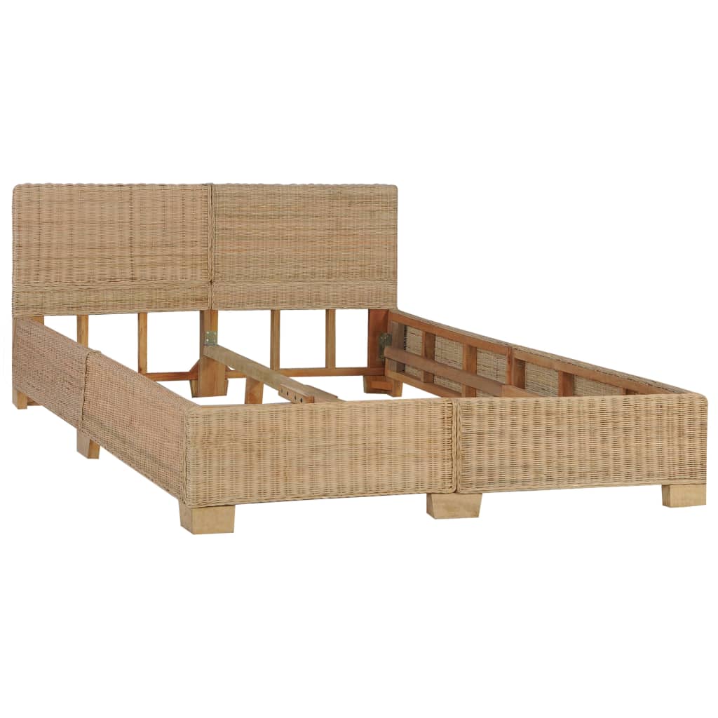 Giroletto con Testiera senza Materasso 140x200 cm Vero Rattan