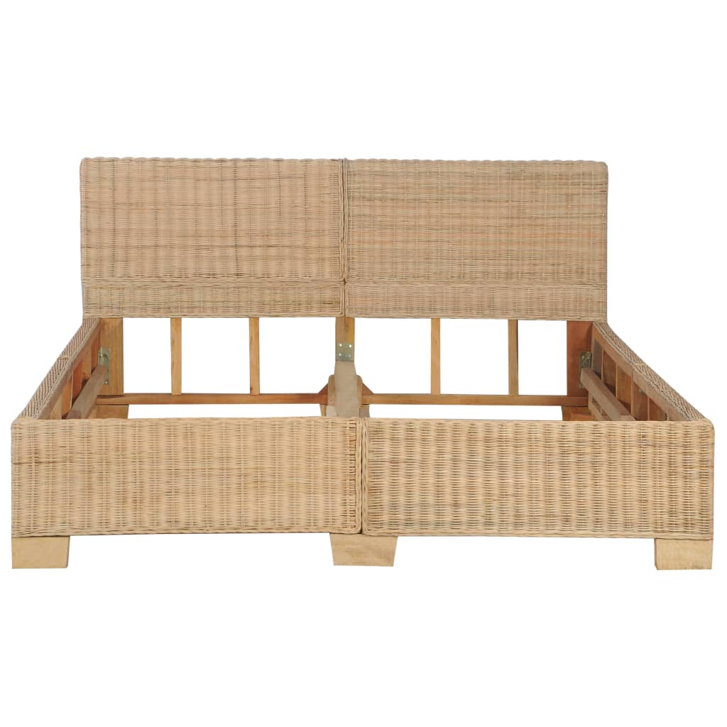 Giroletto con Testiera senza Materasso 140x200 cm Vero Rattan