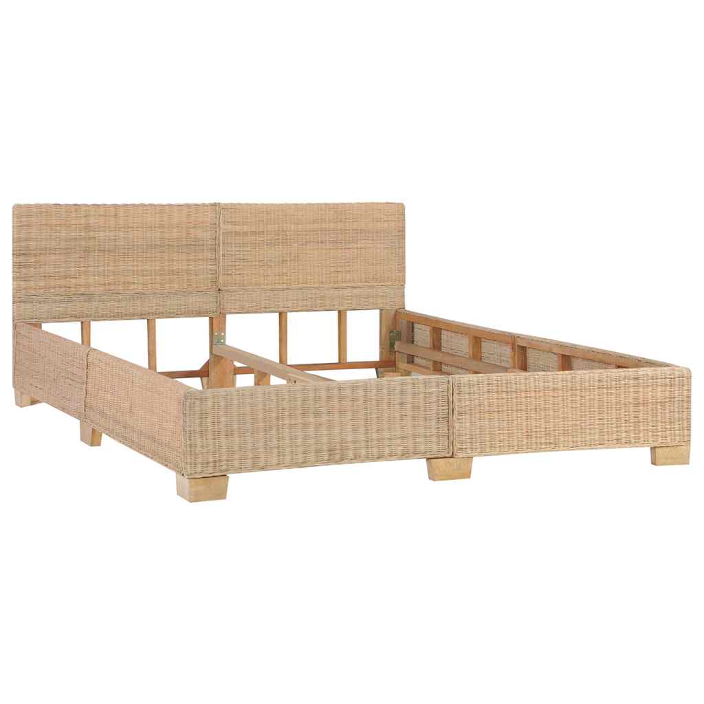Giroletto con Testiera senza Materasso 160x200 cm Vero Rattan