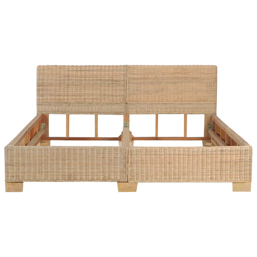Giroletto con Testiera senza Materasso 160x200 cm Vero Rattan
