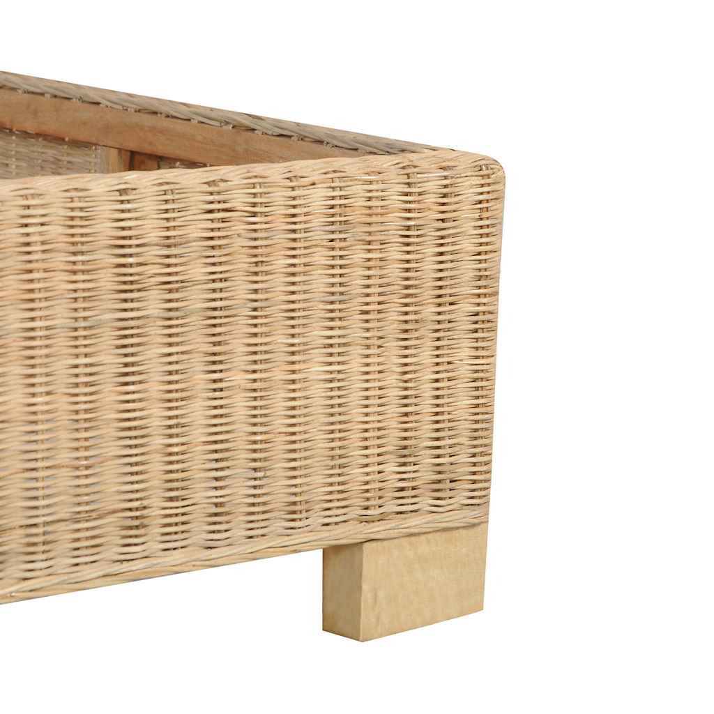 Giroletto con Testiera senza Materasso 160x200 cm Vero Rattan