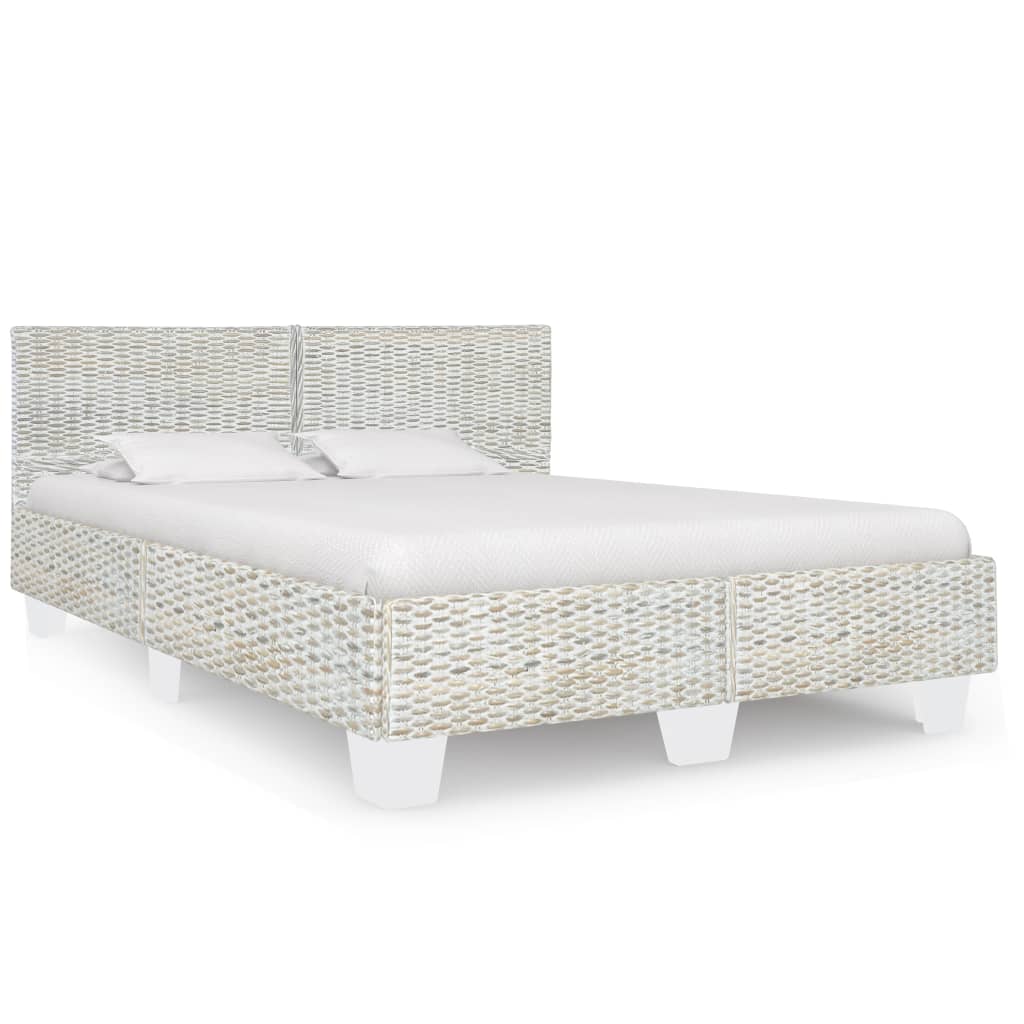 Giroletto senza Materasso Grigio Vero Rattan 140x200 cm