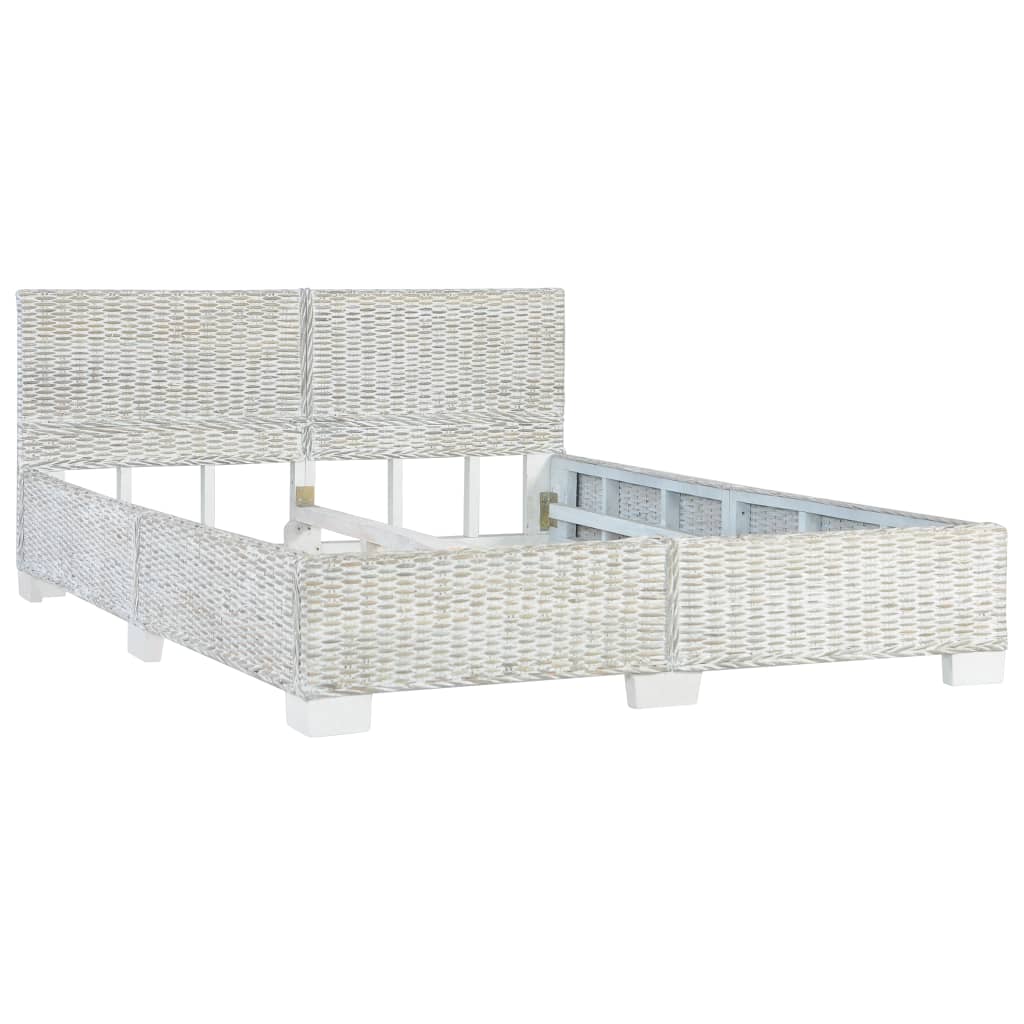 Giroletto senza Materasso Grigio Vero Rattan 140x200 cm