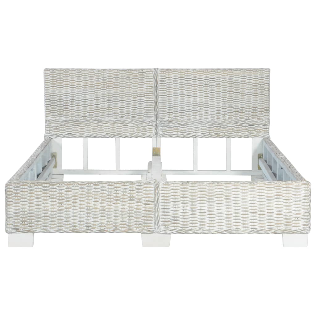 Giroletto senza Materasso Grigio Vero Rattan 140x200 cm