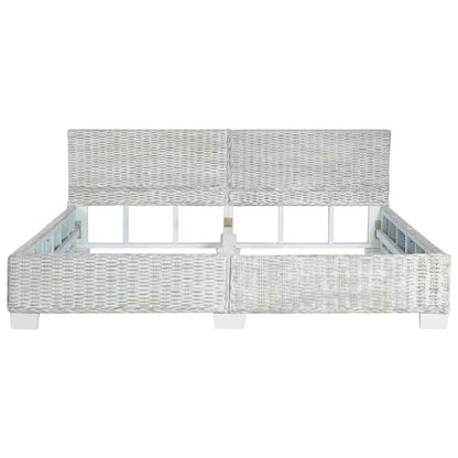 Giroletto senza Materasso Grigio Naturale Vero Rattan 180x200cm