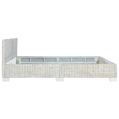 Giroletto senza Materasso Grigio Naturale Vero Rattan 180x200cm