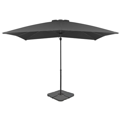 Parasole da Giardino con Base Portatile Antracite