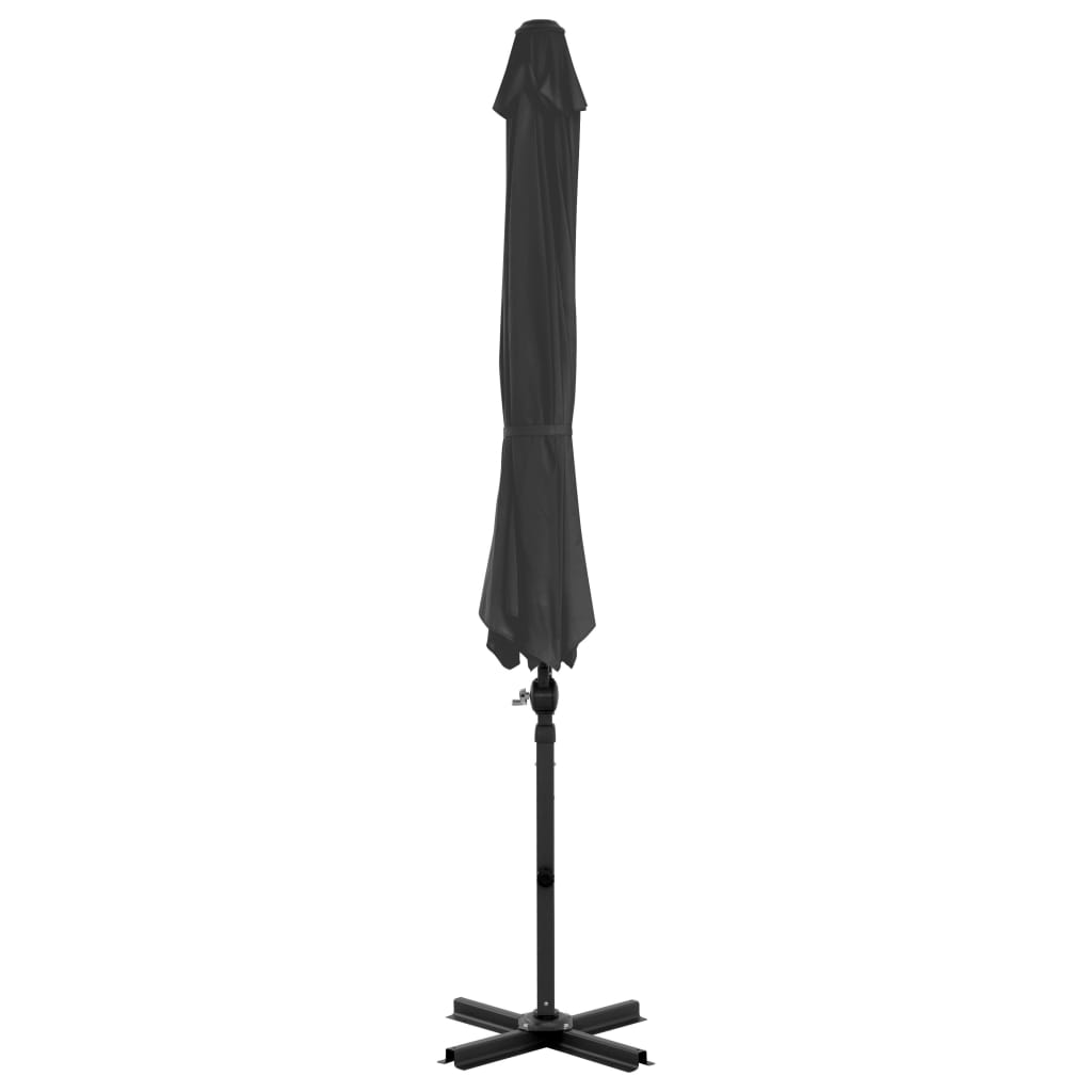Parasole da Giardino con Base Portatile Antracite