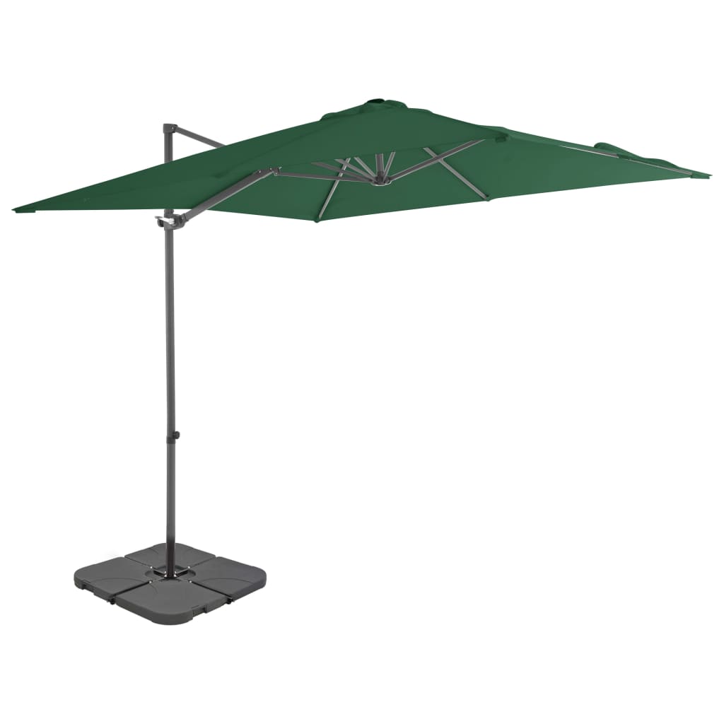 Ombrellone da Giardino con Base Portatile Antracite