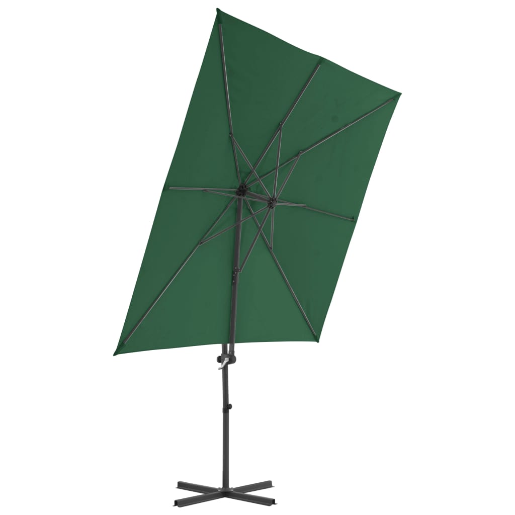 Ombrellone da Giardino con Base Portatile Antracite