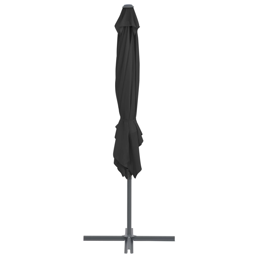 Parasole da Giardino con Base Portatile Antracite