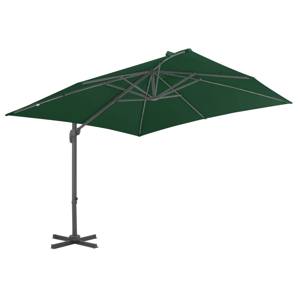 Ombrellone da Giardino con Base Portatile Antracite