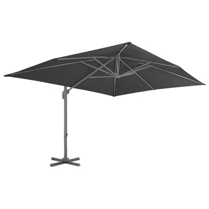 Parasole da Giardino con Base Portatile Antracite