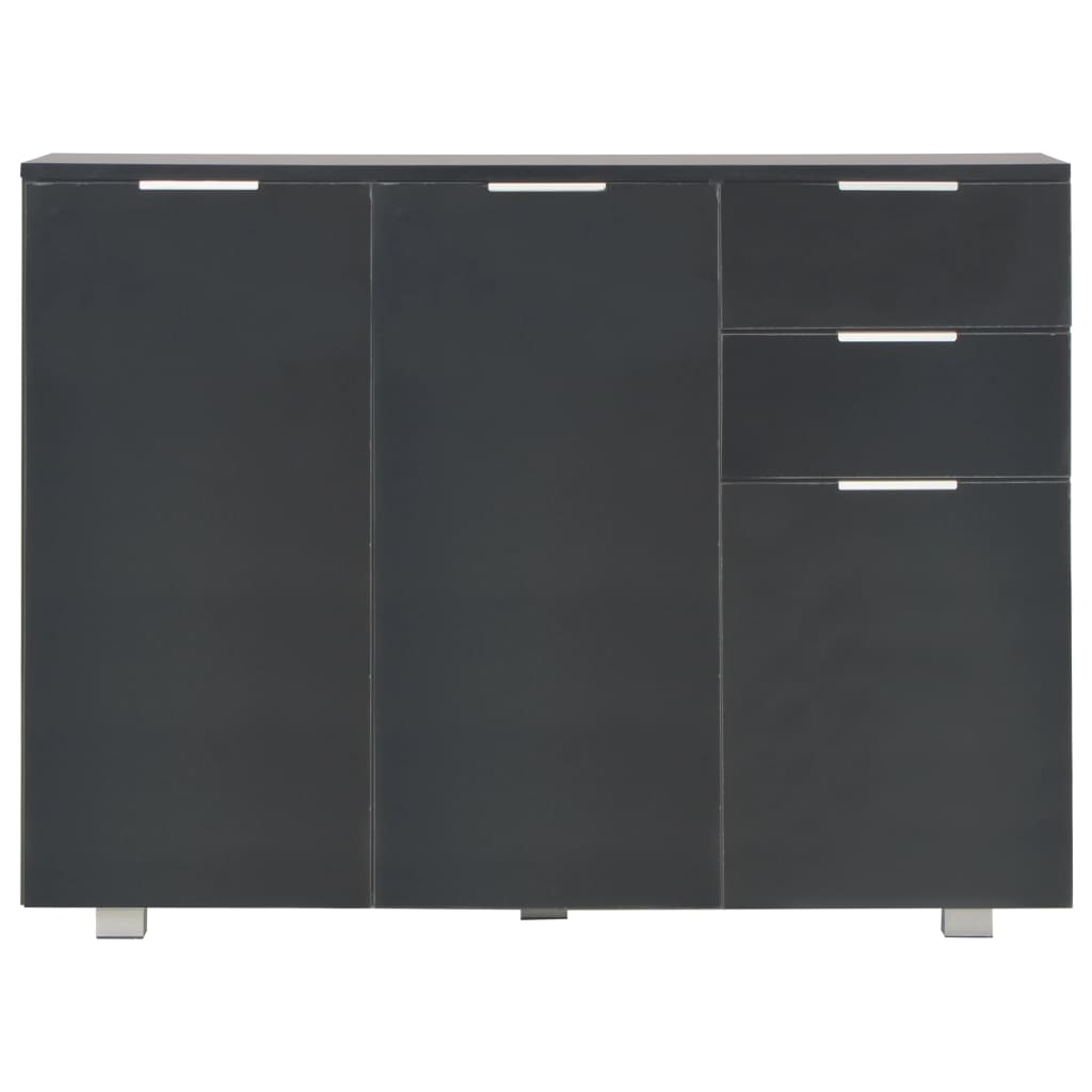 Credenza Nero Lucido 107x35x80,5 cm