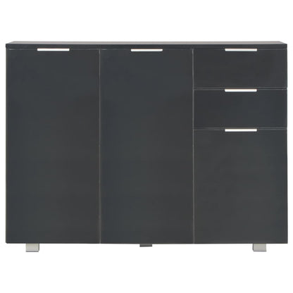 Credenza Nero Lucido 107x35x80,5 cm