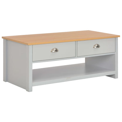 Tavolino da Salotto Grigio 100x50x42 cm