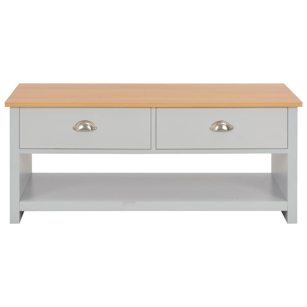 Tavolino da Salotto Grigio 100x50x42 cm