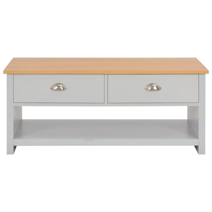 Tavolino da Salotto Grigio 100x50x42 cm