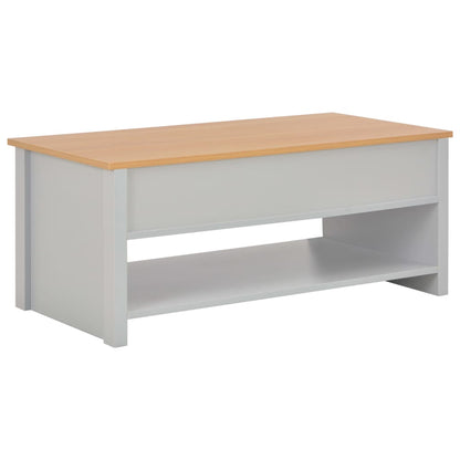Tavolino da Salotto Grigio 100x50x42 cm