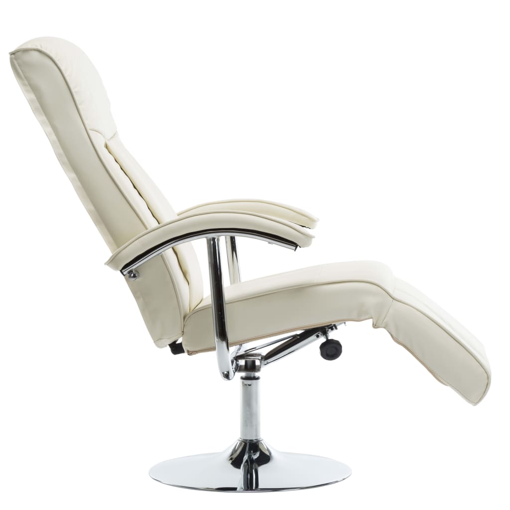 Poltrona per TV Crema in Similpelle