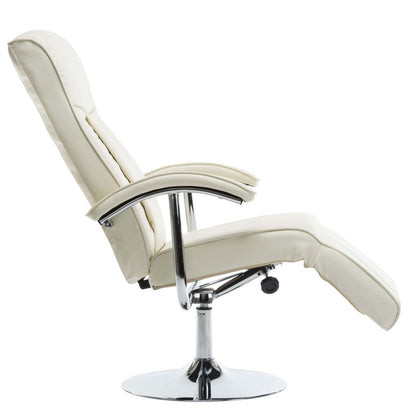 Poltrona per TV Crema in Similpelle