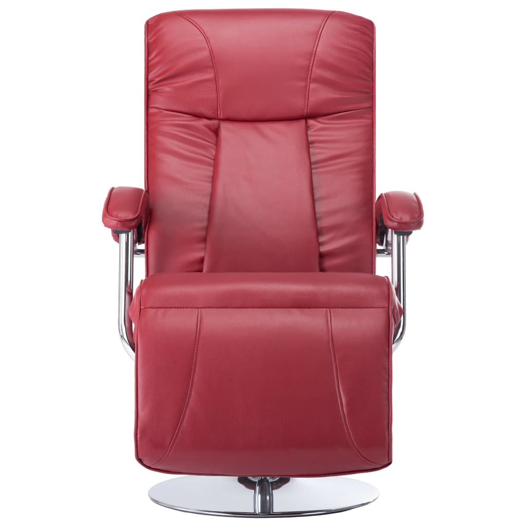 Poltrona per TV Rosso Vino in Similpelle