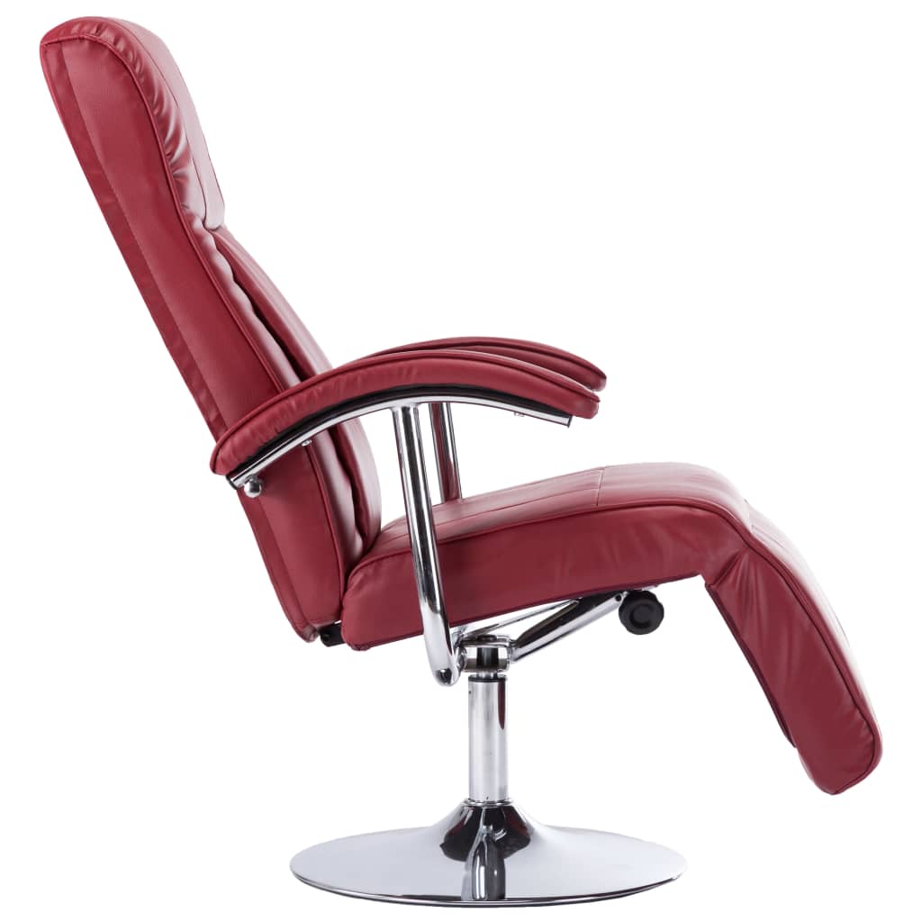 Poltrona per TV Rosso Vino in Similpelle