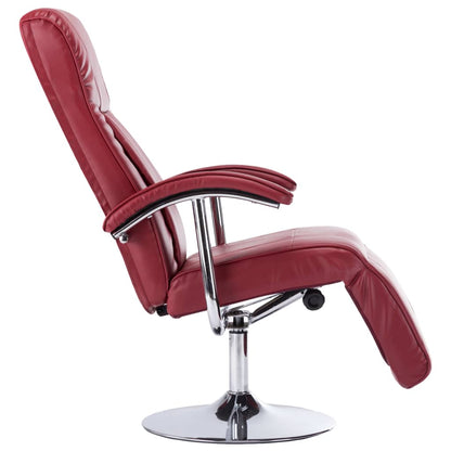 Poltrona per TV Rosso Vino in Similpelle