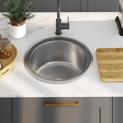 Lavello da Cucina con Filtro e Sifone in Acciaio Inox