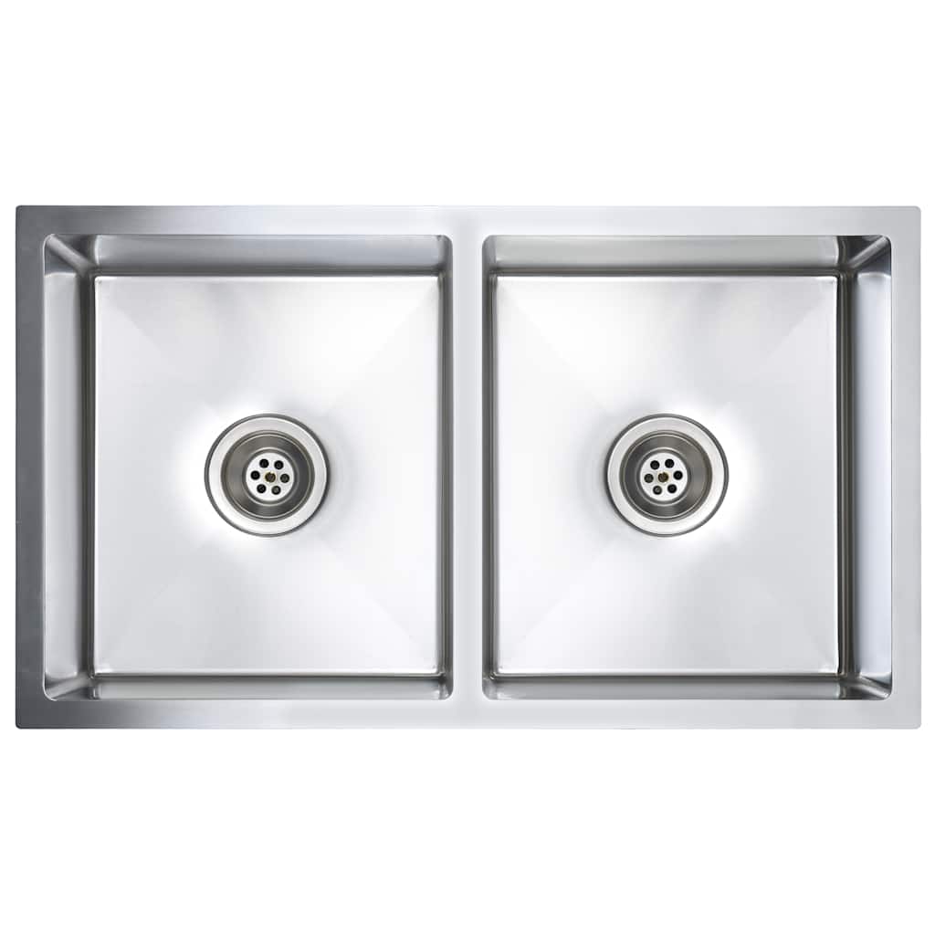 Lavello da Cucina Lavorato a Mano in Acciaio Inox