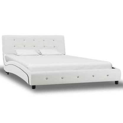 Giroletto senza Materasso Bianco in Similpelle 120x200 cm