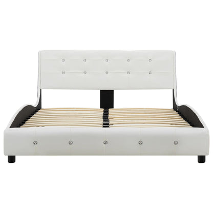 Giroletto senza Materasso Bianco in Similpelle 120x200 cm