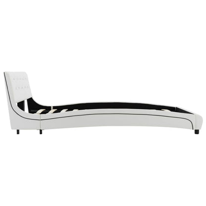 Giroletto senza Materasso Bianco in Similpelle 120x200 cm