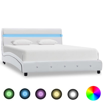 Giroletto con LED Bianco in Similpelle 160x200 cm