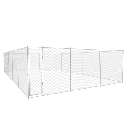 Canile da Esterno in Acciaio Zincato 950x570x185 cm