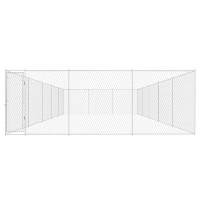 Canile da Esterno in Acciaio Zincato 950x570x185 cm