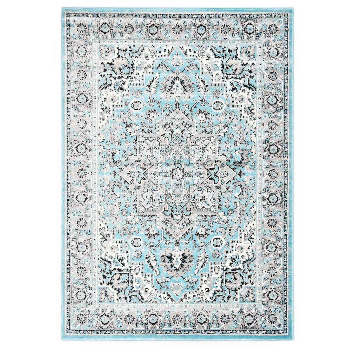 Tappeto Blu Chiaro 80 x 150 cm Polietilene