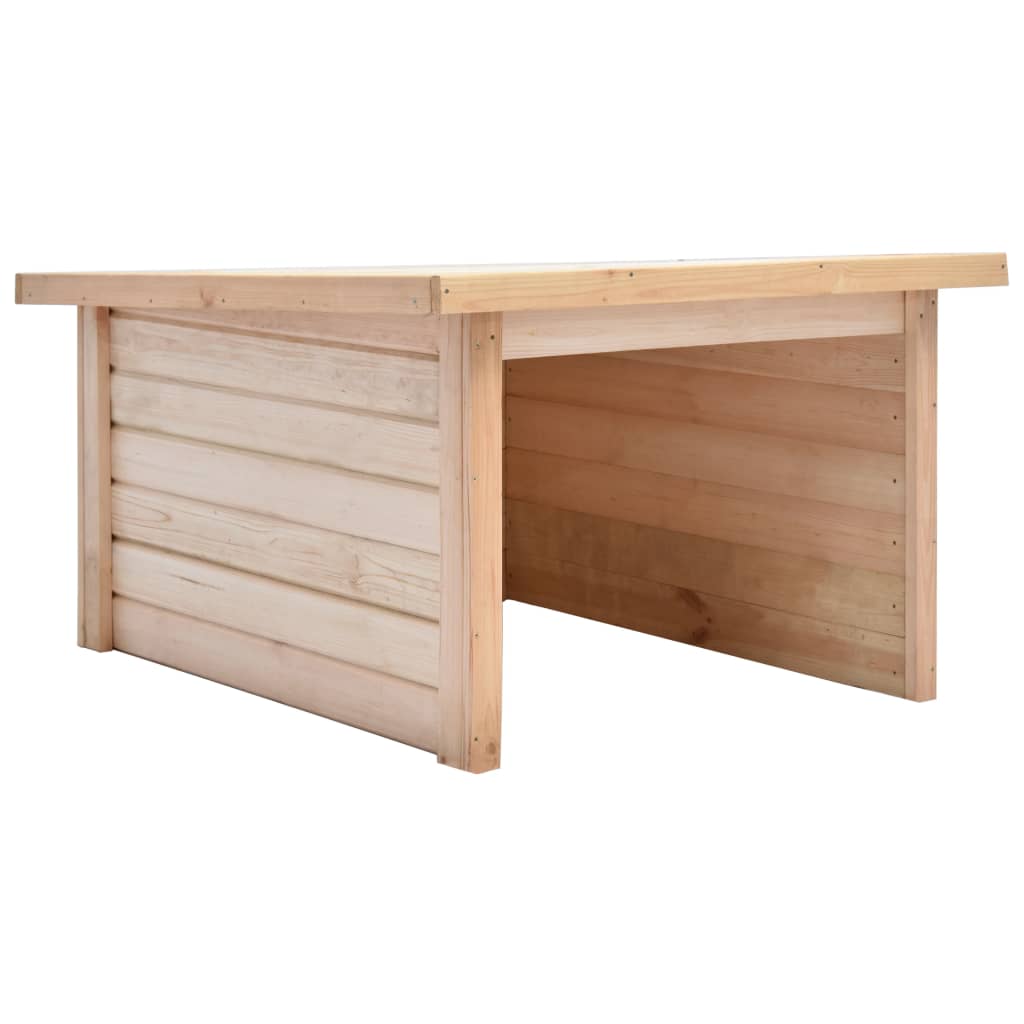 Rimessa per Rasaerba 92x104x59,5 cm Legno Masello di Pino 19 mm