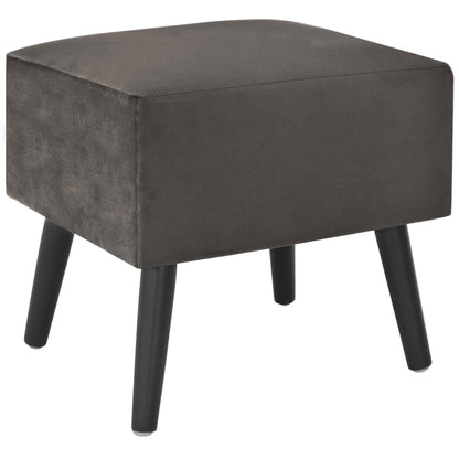 Comodini Grigi 2 pz 40x35x40 cm in Velluto