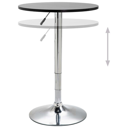 Tavolo da Bar Nero Ø60 cm in MDF