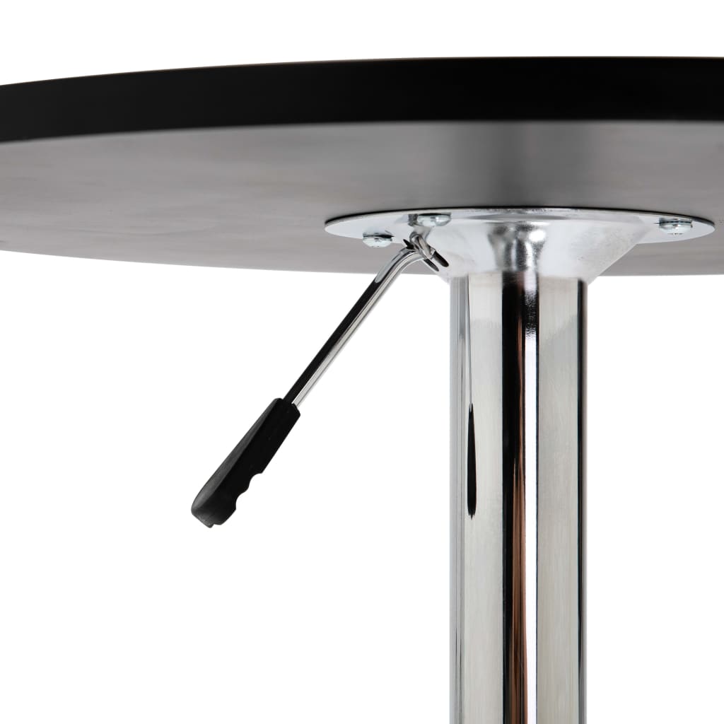 Tavolo da Bar Nero Ø60 cm in MDF