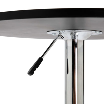 Tavolo da Bar Nero Ø60 cm in MDF