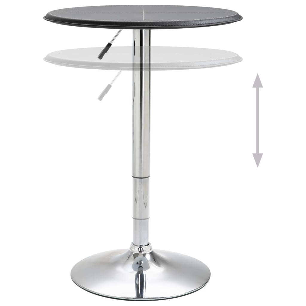 Tavolo da Bar Nero Ø60 cm in MDF