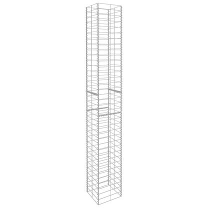 Gabbioni 3 pz in Acciaio Zincato 25x25x197 cm