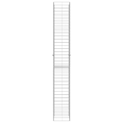 Gabbioni 3 pz in Acciaio Zincato 25x25x197 cm