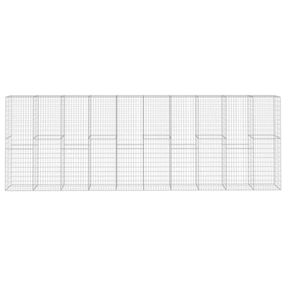 Gabbione con Copertura in Acciaio Zincato 600x50x200 cm