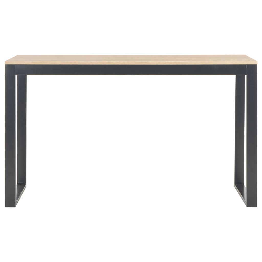 Scrivania per Computer Nera e Rovere 120x60x70 cm