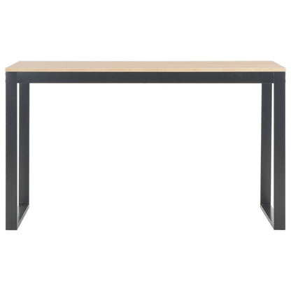 Scrivania per Computer Nera e Rovere 120x60x70 cm
