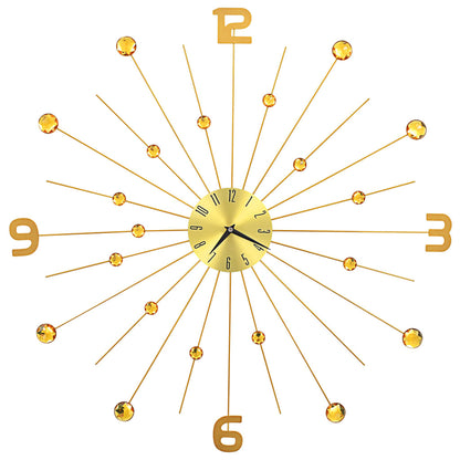 Orologio da Parete in Metallo 70 cm Dorato