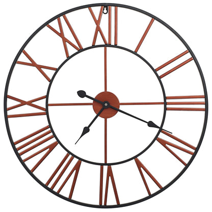 Orologio da Parete in Metallo 58 cm Rosso